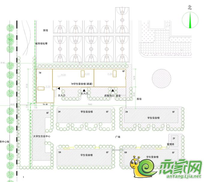 安阳市城乡规划局关于安阳工学院提出的7#楼学生宿舍楼项目规划公示