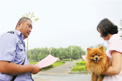文明养犬公园内几乎看不到遛狗者