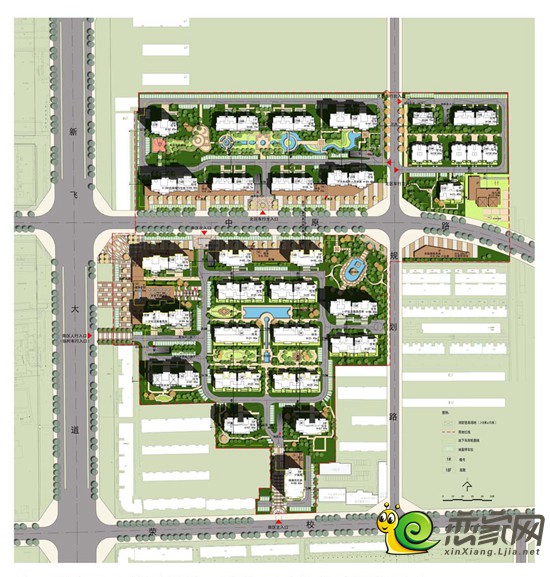 新乡新飞大道22所地块项目(中波褐石公园)修建性规划