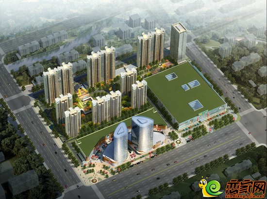 发展红星城市广场鸟瞰图