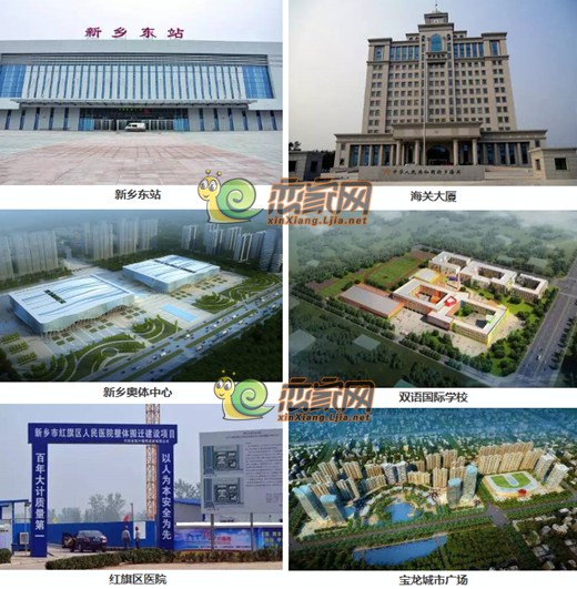 南临规划中的市政中学和一个五星级酒店,西临新乡奥体中心和各大高校