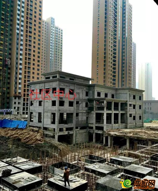11月18日亲临常青藤项目施工现场 小区内部美景流出