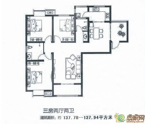 北辰悦府户型图