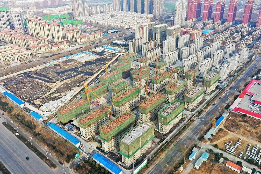 梧桐郡碧桂园城南之光和海和悦府建业花园里朗公庙片区鸟瞰图新乡南区